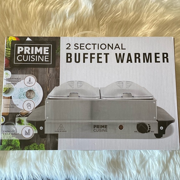 2 sectional Buffet Warmer- Brand New in Box - Picture 1 of 1